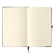 Ежедневник недатированный HAMILTON, A5, черный, кремовый блок Черный