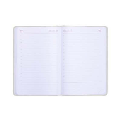 Ежедневник недатированный Campbell, формат А5,  в линейку Белый