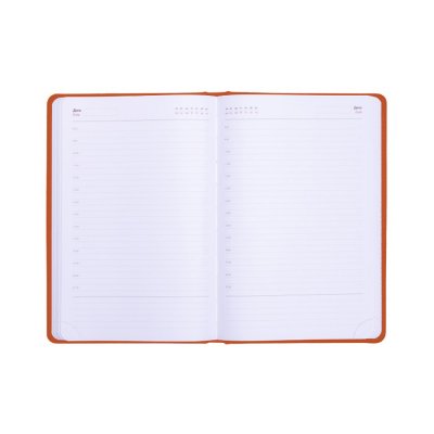 Ежедневник недатированный Campbell, формат А5,  в линейку Оранжевый