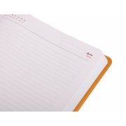 Ежедневник недатированный Duncan, формат А5, в линейку Оранжевый