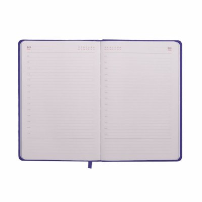 Ежедневник недатированный Duncan, формат А5,  в линейку Фиолетовый