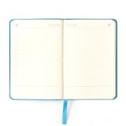 Ежедневник недатированный SALLY, A6, голубой, кремовый блок в линейку Голубой
