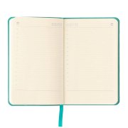 Ежедневник недатированный SALLY, A6, морская волна, кремовый блок в линейку Бирюзовый