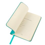Ежедневник недатированный SALLY, A6, морская волна, кремовый блок в линейку Бирюзовый
