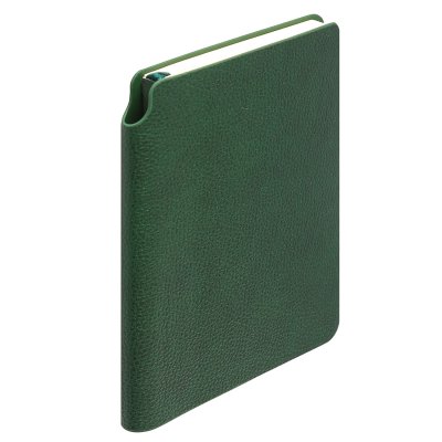 Ежедневник недатированный SALLY, A6, темно-зеленый, кремовый блок Зеленый