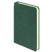 Ежедневник недатированный SALLY, A6, темно-зеленый, кремовый блок в линейку Зеленый