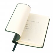 Ежедневник недатированный SALLY, A6, темно-зеленый, кремовый блок в линейку Зеленый