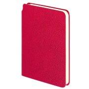 Ежедневник недатированный SALLY, A6, красный, кремовый блок в линейку Красный