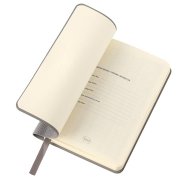 Ежедневник недатированный SALLY, A6, серый, кремовый блок в линейку Серый