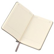 Ежедневник недатированный SALLY, A6, серый, кремовый блок в линейку Серый