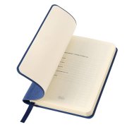 Ежедневник недатированный SALLY, A6, синий, кремовый блок в линейку Синий