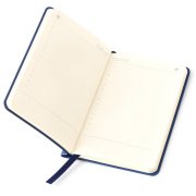 Ежедневник недатированный SALLY, A6, синий, кремовый блок в линейку Синий