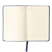 Ежедневник недатированный SALLY, A6, синий, кремовый блок в линейку Синий