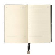 Ежедневник недатированный Fusion, А5, темно-серый, кремовый блок в линейку Серый