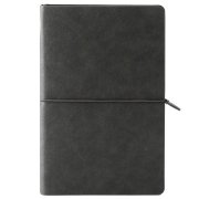 Ежедневник недатированный Fusion, А5, темно-серый, кремовый блок в линейку Серый