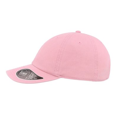 Бейсболка DAD HAT, 6 клиньев, металлическая застежка Розовый