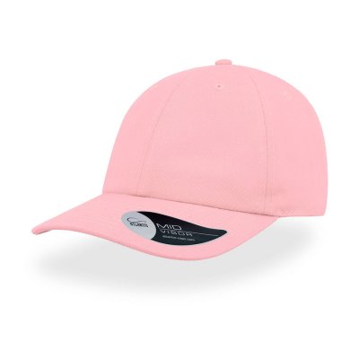 Бейсболка DAD HAT, 6 клиньев, металлическая застежка Розовый