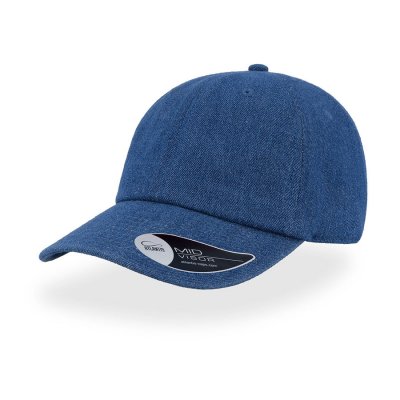 Бейсболка DAD HAT, 6 клиньев, металлическая застежка Синий