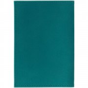 Обложка для паспорта Nubuck, бирюзовая