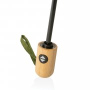 Автоматический зонт Impact из RPET AWARE™ с бамбуковой рукояткой, d94 см