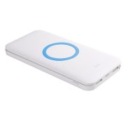 Универсальный аккумулятор с функцией беспроводной зарядки SATURN,белый с голубым,15х7,3х1,2с Белый арт. 23708/22 Универсальный аккумулятор с функцией беспроводной зарядки SATURN,белый с голубым,15х7,3х1,2с Белый арт. 23708/22