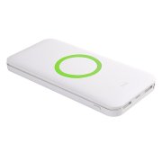 Универсальный аккумулятор с функцией беспроводной зарядки SATURN,белый со светло-зеленым,15х Белый арт. 23708/132 Универсальный аккумулятор с функцией беспроводной зарядки SATURN,белый со светло-зеленым,15х Белый арт. 23708/132