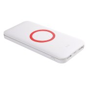 Универсальный аккумулятор с функцией беспроводной зарядки SATURN,белый с красным,15х7,3х1,2с Белый арт. 23708/08 Универсальный аккумулятор с функцией беспроводной зарядки SATURN,белый с красным,15х7,3х1,2с Белый арт. 23708/08