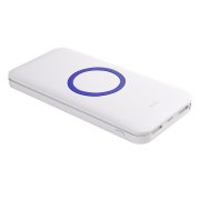 Универсальный аккумулятор с функцией беспроводной зарядки SATURN,белый с синим,15х7,3х1,2см Белый арт. 23708/24 Универсальный аккумулятор с функцией беспроводной зарядки SATURN,белый с синим,15х7,3х1,2см Белый арт. 23708/24