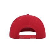 Бейсболка SNAP FIVE, 5 клиньев, пластиковая застежка Красный