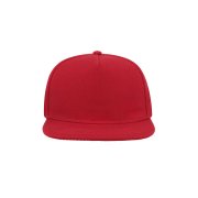 Бейсболка SNAP FIVE, 5 клиньев, пластиковая застежка Красный
