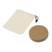 Набор костеров из пробки в хлопковом мешке «Bali»