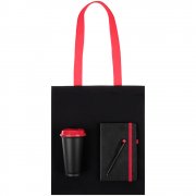 Набор Velours Bag, черный с красным