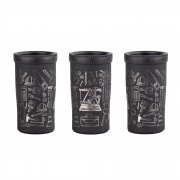 Термостакан "Миссури" 280 мл c гравировкой "Строитель", покрытие soft touch черный