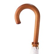 Зонт-трость с деревянной ручкой, полуавтомат; белый; D=103 см, L=90см; полиэстер Белый арт. 7426/01_Б Зонт-трость с деревянной ручкой, полуавтомат; белый; D=103 см, L=90см; полиэстер Белый арт. 7426/01_Б