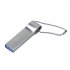 USB 3.0-флешка на 128 Гб с мини чипом и боковым отверстием для цепочки