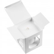 Елочный шар Gala Matt в коробке, белый, 6 см арт. 30149.60