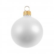 Елочный шар Gala Matt в коробке, белый, 6 см арт. 30149.60