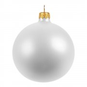 Елочный шар Gala Matt в коробке, белый, 8,5 см арт. 30150.60