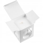 Елочный шар Gala Matt в коробке, белый, 8,5 см арт. 30150.60