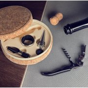 Набор для вина CORK (4 предмета) бежевый