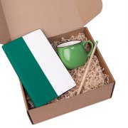 Подарочный набор LAST SUMMER: бизнес-блокнот, кружка, карандаш чернографитный, зеленый Белый арт. 39493/15 Подарочный набор LAST SUMMER: бизнес-блокнот, кружка, карандаш чернографитный, зеленый Белый арт. 39493/15