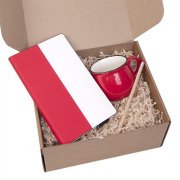 Подарочный набор LAST SUMMER: бизнес-блокнот, кружка, карандаш чернографитный, красный Белый арт. 39493/08 Подарочный набор LAST SUMMER: бизнес-блокнот, кружка, карандаш чернографитный, красный Белый арт. 39493/08