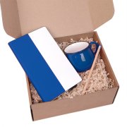 Подарочный набор LAST SUMMER: бизнес-блокнот, кружка, карандаш чернографитный, синий Белый арт. 39493/24 Подарочный набор LAST SUMMER: бизнес-блокнот, кружка, карандаш чернографитный, синий Белый арт. 39493/24