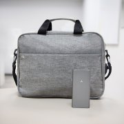 Подарочный набор BUSINESS: сумка для документов, внешний аккумулятор, серый серый арт. 39495