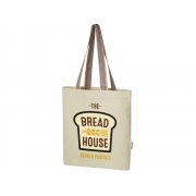 Эко-сумка «Rainbow» из переработанного хлопка с передним карманом