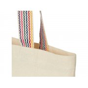 Эко-сумка «Rainbow» из переработанного хлопка с передним карманом