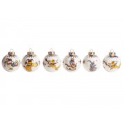 Набор новогодних шаров, 6 шт