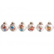 Набор новогодних шаров, 6 шт
