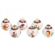 Набор новогодних шаров, 6 шт