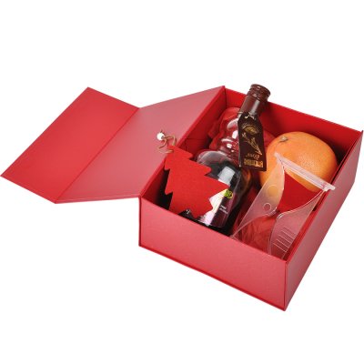 Упаковка подарочная, коробка складная Красный